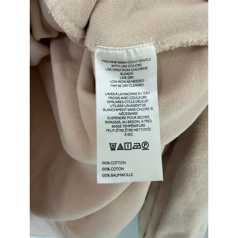 PILCRO x ANTHROPOLOGIE Button-Front Cotton Shacket in Light Sand